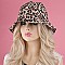 STYLISH ANIMAL PRINT LEOPARD CHEETAH BUCKET HAT