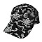 TRENDY RHINESTONE EMBELLISHED FLORAL LACE BASEBALL CAP