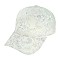 TRENDY RHINESTONE EMBELLISHED FLORAL LACE BASEBALL CAP