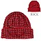 Trendy HALF Rhinestone Covered Fashion Women Knitted Beanie