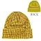 Trendy HALF Rhinestone Covered Fashion Women Knitted Beanie