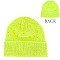 Trendy HALF Rhinestone Covered Fashion Women Knitted Beanie