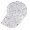 STYLISH RHINESTONE STUDDED COTTON BASEBALL CAP