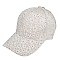 LACE FLORAL PATTERN CAP WITH CRYSTAL