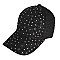 LACE FLORAL PATTERN CAP WITH CRYSTAL