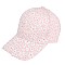 LACE FLORAL PATTERN CAP WITH CRYSTAL