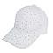 LACE FLORAL PATTERN CAP WITH CRYSTAL