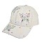 BUTTERFLY PATTERN CRYSTAL STUDDED BASEBALL CAP