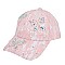 BUTTERFLY PATTERN CRYSTAL STUDDED BASEBALL CAP