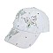 BUTTERFLY PATTERN CRYSTAL STUDDED BASEBALL CAP