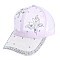 CRYSTAL BUTTERFLY ON FILIGREE - Crystal STUDDED BASEBALL CAP