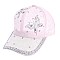 CRYSTAL BUTTERFLY ON FILIGREE - Crystal STUDDED BASEBALL CAP