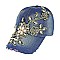 Floral Rhinestone Denim CaP