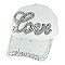 Cursive "Love" Stoned Fashion Baseball Cap