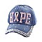 "Pink Ribbon" Awareness "Hope" Symbol Fashion Denim Cap