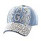 Denim studded Cap "Las Vegas"