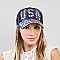 USA Flag Rhinestone cap