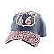 "ROUTE 66" Rhinestone Cap MEZ726