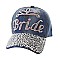 Denim studded Cap "Bride" MEZHTC775