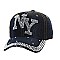 "NY" Rhinestone Cap MEZ897