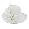 ROSE FLAX FABRIC CURVED BRIM HAT