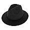 FASHIONABLE SOLID COLOR FEDORA HAT