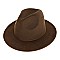 FASHIONABLE SOLID COLOR FEDORA HAT