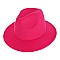 FASHIONABLE SOLID COLOR FEDORA HAT