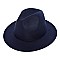 FASHIONABLE SOLID COLOR FEDORA HAT