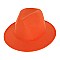 FASHIONABLE SOLID COLOR FEDORA HAT