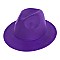 FASHIONABLE SOLID COLOR FEDORA HAT