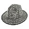 Rhinestone Fedora Hat for Women - Trendy Vibrant Colors