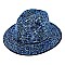 Rhinestone Fedora Hat for Women - Trendy Vibrant Colors