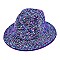 Rhinestone Fedora Hat for Women - Trendy Vibrant Colors