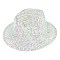 Rhinestone Fedora Hat for Women - Trendy Vibrant Colors