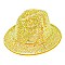 Rhinestone Fedora Hat for Women - Trendy Vibrant Colors