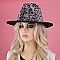 Rhinestone Fedora Hat for Women - Trendy Vibrant Colors