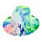 TRENDY GREEN TIE DYE Fedora Hat for Women