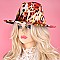 CHEETA TIE DYE PRINT Fedora Hat for Women