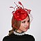 Classy Fascinator with Loopy Sinamay W feather