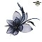 Trendy Feathered Mesh Flower W/leaf