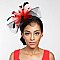 Fashionable Church Fascinator With Floral Center