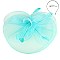 Classy Fascinator with Ruffle Mesh W/feather SLHTH1299