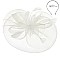 Classy Fascinator with Ruffle Mesh W/feather SLHTH1299