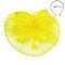 Classy Fascinator with Ruffle Mesh W/feather SLHTH1299