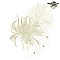 Trendy Feather Flower With Dotted Netting And Large Feather Plume Hair Clip Fascinator
