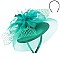 Classy Elegant Wedding Fascinator With Floral Center