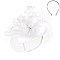 Classy Elegant Wedding Fascinator With Floral Center