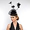 Fashionable Sinamay Headband W/long Feathers SLHTH2113