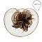 Fashionable Headband/pin with Large Mesh W/feather SLHTH2117